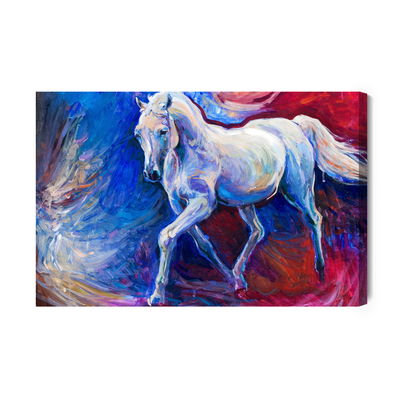 Ljuddämpande tavla - Horse on an abstract