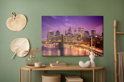 Ljuddämpande tavla - New York city center at night