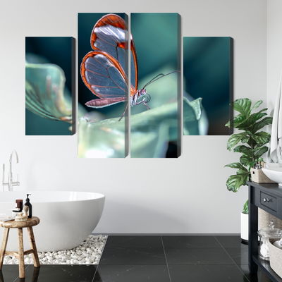 Ljuddämpande tavla - Glass-winged butterfly close
