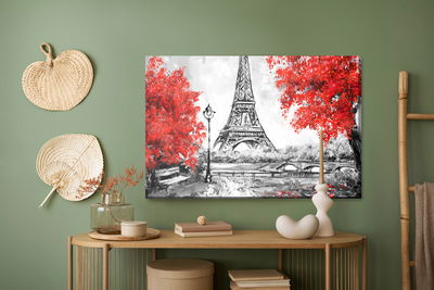 Ljuddämpande tavla - The eiffel tower between