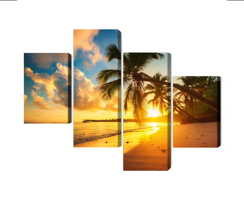 Ljuddämpande tavla - Tropical beach in punta