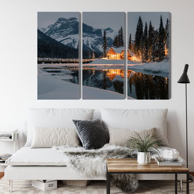 Ljuddämpande tavla - Emerald lake in Canada