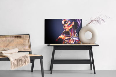 Ljuddämpande tavla - Colorful female portrait