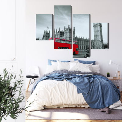 Ljuddämpande tavla - Red London bus