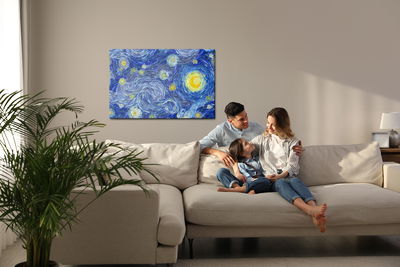 Ljuddämpande tavla - Starry night in the style