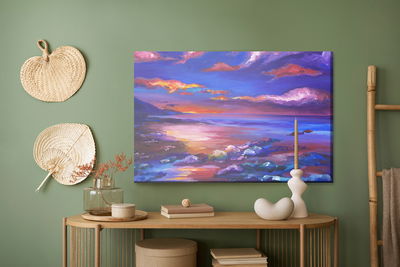 Ljuddämpande tavla - Abstract sea landscape