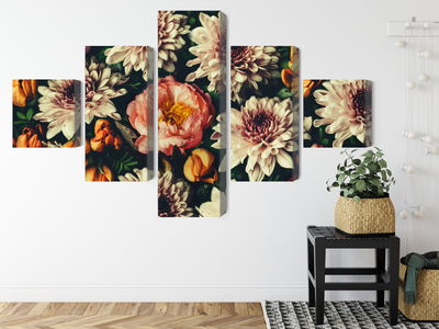 Ljuddämpande tavla - Variety of colorful 3d