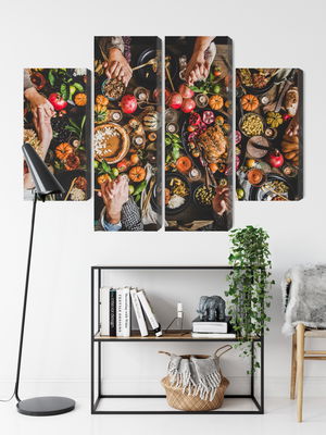 Ljuddämpande tavla - The table was set abundantly