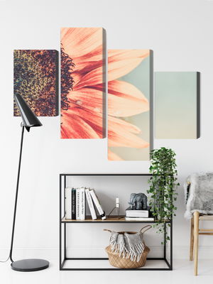 Ljuddämpande tavla - Blooming sunflower