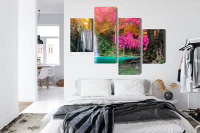 Ljuddämpande tavla - A beautiful forest waterfall