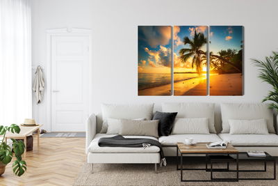 Ljuddämpande tavla - Tropical beach in punta