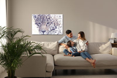 Ljuddämpande tavla - Majestic leopard