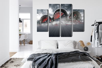 Ljuddämpande tavla - High speed car counters