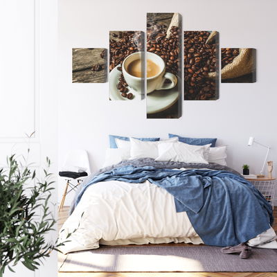 Ljuddämpande tavla - A cup of hot coffee