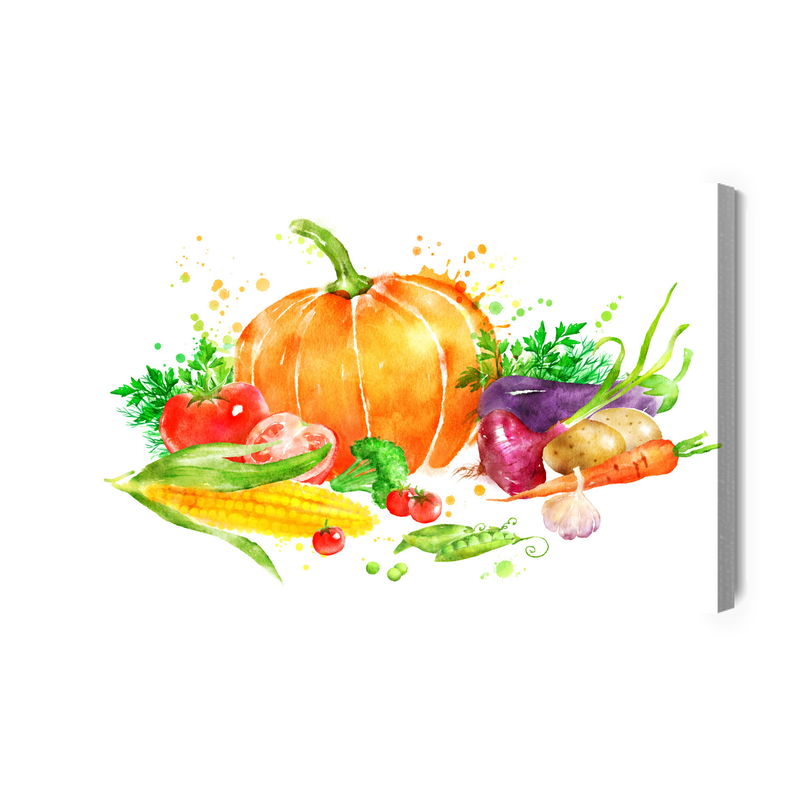 Ljuddämpande tavla - Pumpkin with vegetables