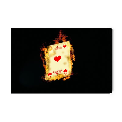 Ljuddämpande tavla - Ace in flames