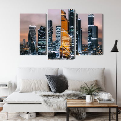 Ljuddämpande tavla - Panorama of moscow city