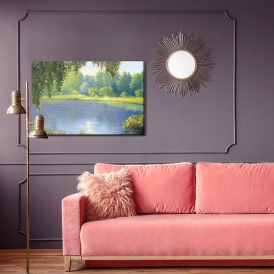 Ljuddämpande tavla - A forest overlooking