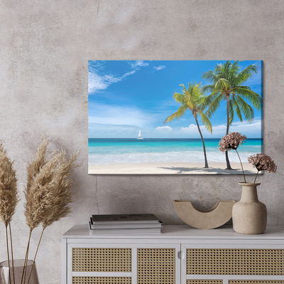 Ljuddämpande tavla - Island in the tropical sea