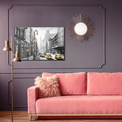 Ljuddämpande tavla - View on a painterd New York