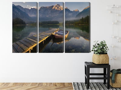 Ljuddämpande tavla - Wooden bridge over