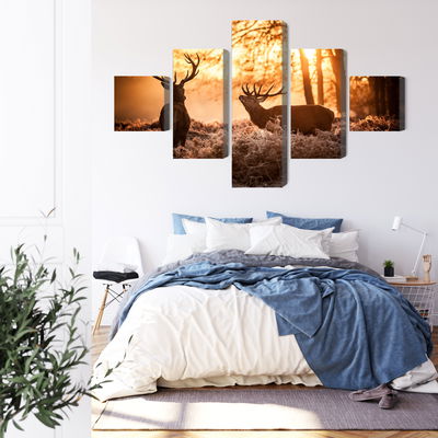 Ljuddämpande tavla - Two deer in the forest