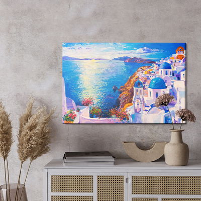 Ljuddämpande tavla - Sea in greece