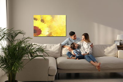 Ljuddämpande tavla - Painted sunflowers