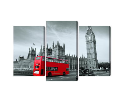 Ljuddämpande tavla - Red London bus