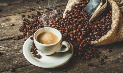 Ljuddämpande tavla - A cup of hot coffee