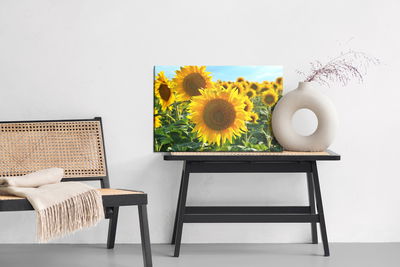 Ljuddämpande tavla - 3d sunflower field