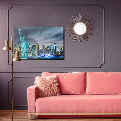 Ljuddämpande tavla - Statue of liberty against