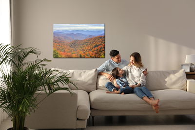 Ljuddämpande tavla - Autumn forest