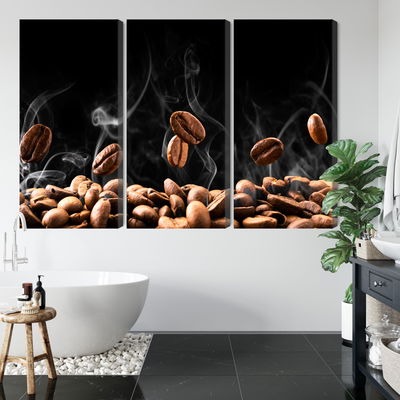 Ljuddämpande tavla - Hot coffee beans