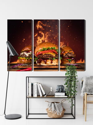 Ljuddämpande tavla - Tasty burgers