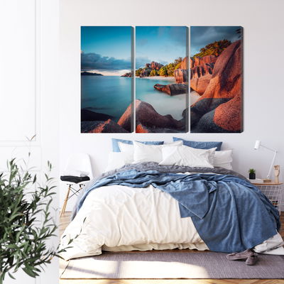 Ljuddämpande tavla - Beach in seychelles