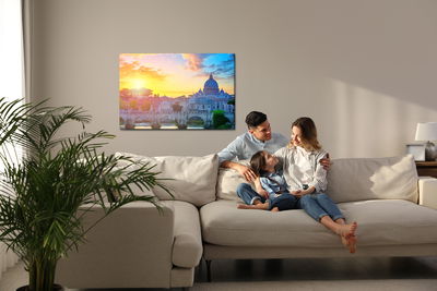 Ljuddämpande tavla - Rome at sunrise