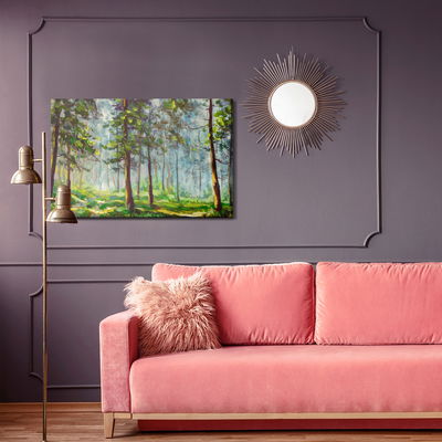 Ljuddämpande tavla - The forest landscape as if