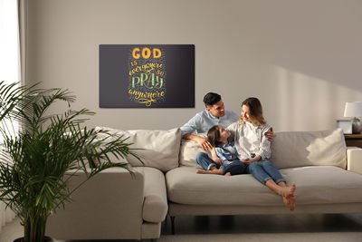 Ljuddämpande tavla - God is everywhere