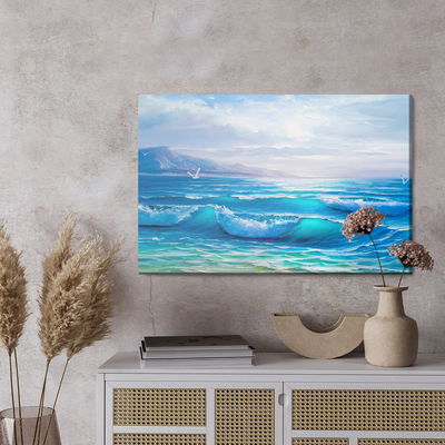 Ljuddämpande tavla - Painted sea horizon