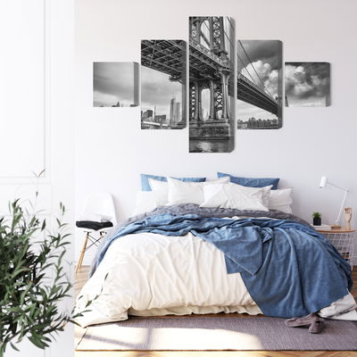 Ljuddämpande tavla - Manhattan bridge in New York