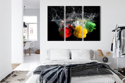 Ljuddämpande tavla - Peppers in the water