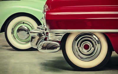 Ljuddämpande tavla - Stylish vintage car wheels