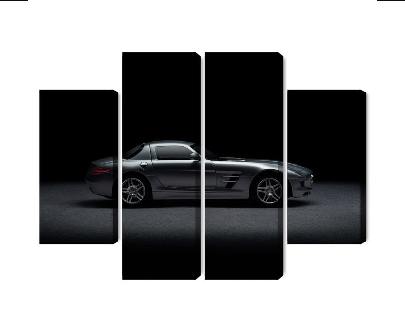 Ljuddämpande tavla - Sports car on a dark