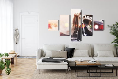 Ljuddämpande tavla - Black drifting 3d car