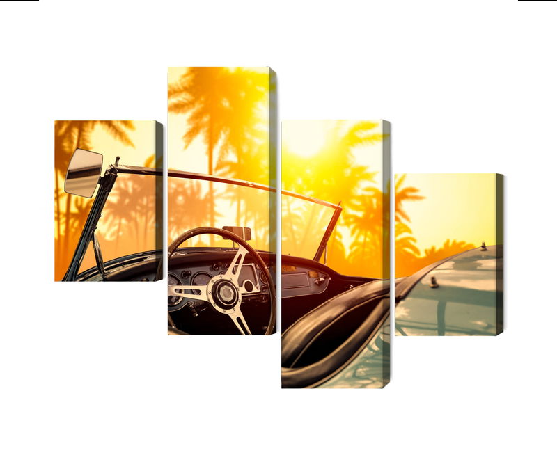 Ljuddämpande tavla - View from the car