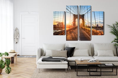 Ljuddämpande tavla - Brooklyn bridge in New York