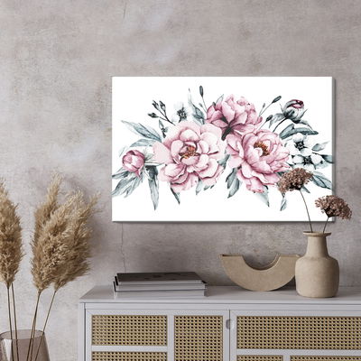 Ljuddämpande tavla - Composition of peony flowers