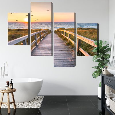 Ljuddämpande tavla - North sea pier 3d