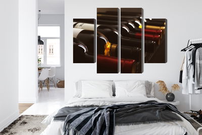 Ljuddämpande tavla - Delicious wine bottles